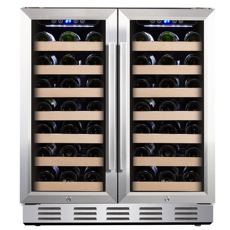 Kalamera dual zone wine shop fridge